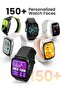 RS5 Smartwatch, 2.01" AMOLED Display with Silicone & Braided Straps, Over 150 Watch Faces, Bl - 5