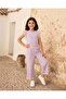 Girls Lilac Lace Sequins Blouse - 5