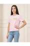 Senior Girls Pale Pink Crochet Floral Top
