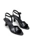 Leda Gioia Women's Thin Heeled Shoes 001265 Black Patent Leather