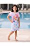 Girls Pink Barbie Graphic Swimwear Set - 2