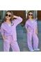 Girl's 3-Piece Muslin Fabric Set – Shirt, Undershirt, and Pants Summer Comfortable Combination 38005L - 4