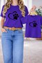 Mother and Child Unisex Combination Oversized T-Shirt Mother Child Twin T-Shirt Patilers B Printed (Single Price)