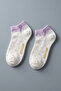 Polka Dot Patterned Lilac Children's Socks