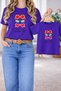 Mother Daughter Combination Oversized T-Shirt - Mother & Child Twin T-Shirt Glasses Printed (Single Price)