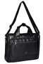 71473 Genuine Leather Unisex Briefcase Bag Se Professional Business Briefcase with Laptop Compartment Bag Se Black - 2