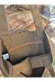 Canvas Brown Color Front Pocketed , Bee Amigurumi Charm Cloth Tote Shoulder Bag - 2