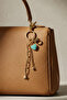 Gold Chain Detail Green Heart Keychain & Bag Ornament - 4