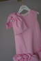 Girl's Special Series Pink Bow Detailed Ruffle Dress Special Occasion and Event Dress - 7