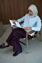 Double Pleats Trousers - Wine - Women's Modest Pants Premium Fabric Comfortable Fit - 4