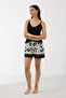 11710 Women's Dressing Gown Shorts Set - 2
