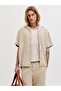 Men Brown Striped Resort Shirt