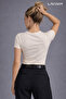 Premium Strawberry Fabric Slim Fit Crew Neck Basic T-Shirt - 3