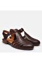 Large size women's genuine Leather shoes 41-42-43-44-brown - 2