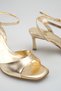 Women's Blunt Toe Stiletto Heel Evening Dress Casual Heels S Sandals Missy Gold - 5