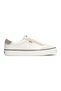 Women's Women's Jump Kick T-Toe Lace Up Leather Casual Sneaker Cream