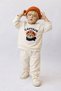 Baby Boy and Child 100% Cotton Cotton 2-Strand Teddy Bear Embroidered Top and Bottom Set |   Comfortable Daily, Holiday Combination - 2