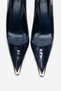 Alvena Navy Blue Print Front Metal Detailed Women's Heeled Shoes - 2