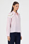 Lace Detailled Relaxed Fit Short Shirt # 34138 - 3