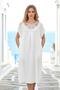 Beige Color Chest Pocket Lace Pack Linen Midi Dress - 2