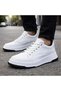 Efnan Shoes Men's White Premium Polyurethane Lightweight Orthopedic Stitched Sole Casual Sports Walking