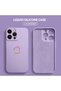 iPhone 14 Pro Max Compatible Soft Silicone Phone Case with Velvet Camera Protections Apple Pattern - 3