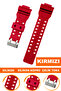Red silicone watch band strap compatible with g8900, ga100, ga110, and ga120 watches - cs
