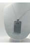 Ayetel Kursi Written Steel Necklace Islamic Religion Protector Prayer Accessory Stylish Plate Laser Printing Steel Necklace - 6