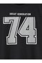 Lcw Kids Black Crew Neck Printed Boy's T-Shirt and Shorts - 4