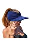 Women's Wide Brim Sun Hat – UV Protective Open Top Visor Beach Sports Tennis Golf Hat - 8