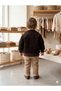 Baby Boy Corded Fabric Velvet 3-Piece Combination Set with Jacket - 2