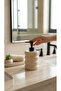 Natural Travertine Melon Slice Liquid Soap Dispenser - Matte Black Detailed