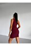 One-Shoulder Buckled Drape Detailed Dress - 7