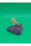 Cherry Model Steel Children's Ring with Enamel Work, Yellow Gold Color Plated, Adjustable Size - 4