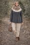Hand Knitted Mohair Wool Women's Sweater – Nordic Patterned Soft Winter Knitwear Sweater