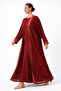 SHIMMER ORGANZA RED ABAYA - 2