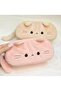 Cute Cat Pencil Case with Large Capacity for Plush Pens - Pink - 6