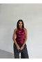 Satin Halter Neck Tie-Detail Blouse