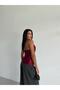 Satin Halter Neck Tie-Detail Blouse - 2