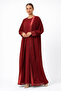 SHIMMER ORGANZA RED ABAYA