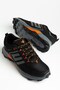 Men's Trekking Sports Shoes Black Orange Imported Lace-Up