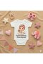 Organic 100% Cotton Piece Auntie Written Bodysuit Girl Snap Fastener Baby Bodysuit - 2