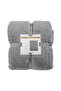 Lcw Home Gray Double Plush Blanket 200X220 cm - 5