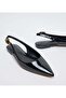 Ottie Solid Black Flats - 5