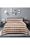 Rabbit Double Color Rabbit Fur Comforter Bedspread Double Beige - 4