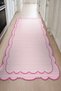 Sdt Pink Themed Striped Strips Patterned Woven Base Modern Decorative Rug Sdt82 - 5