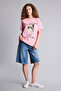 100% Cotton Oversized Crew Neck Printed Short Sleeve T-Shirt G9004Ax26Sm - 2