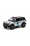 1:34 Scale 2022 Ford Bronco Police/Firefighter edition Diecast Model Car-Silver - 2