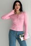 Women's Button Detailed Long Sleeve Blouse – Round Neck Casual Stylish Blouse - 3