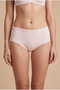 3-Pieces Plain Brief Panty Outer Elastic with Small Details of Embroidery - 4